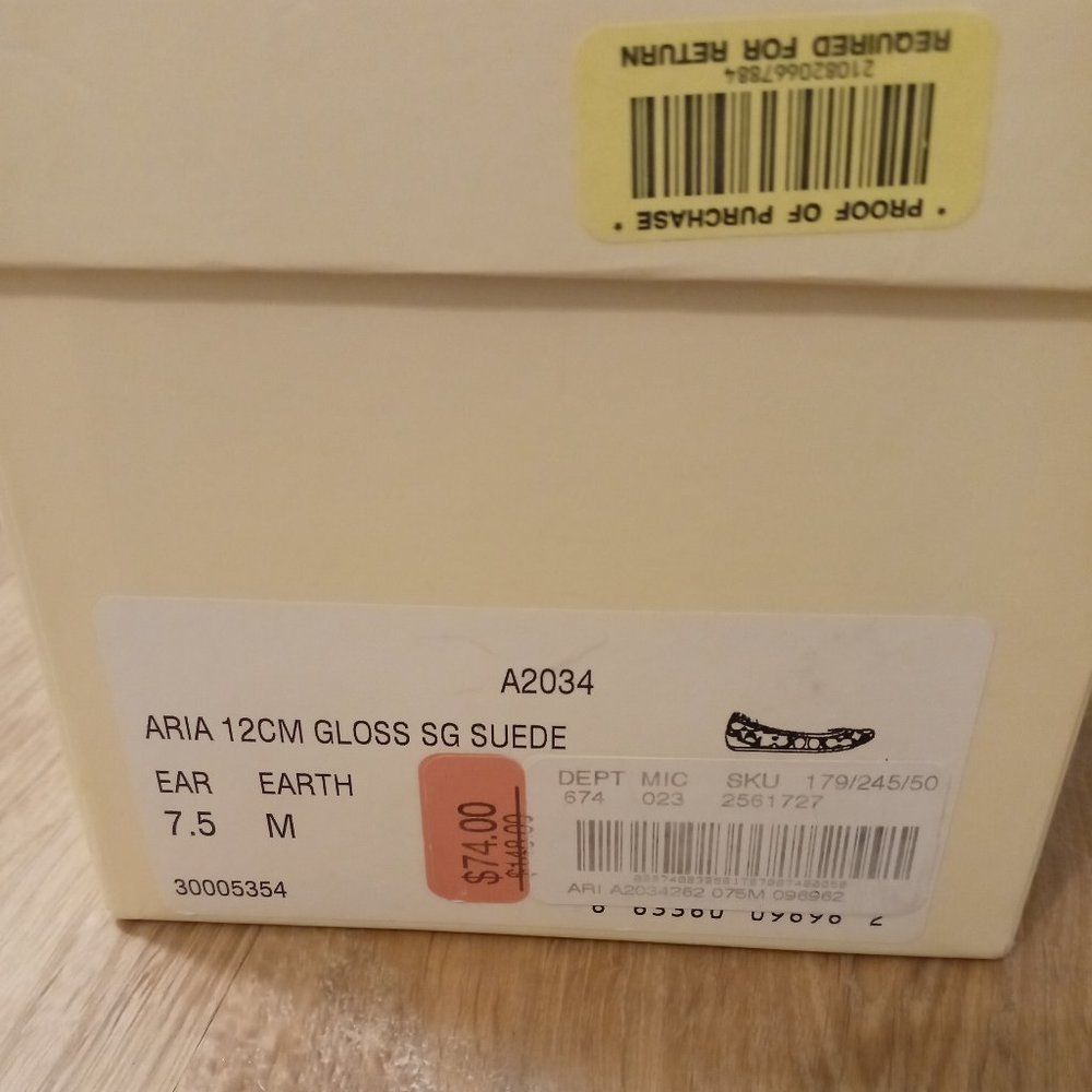 Coach brown ballet flats/dark brown C's - Picture 15 of 15